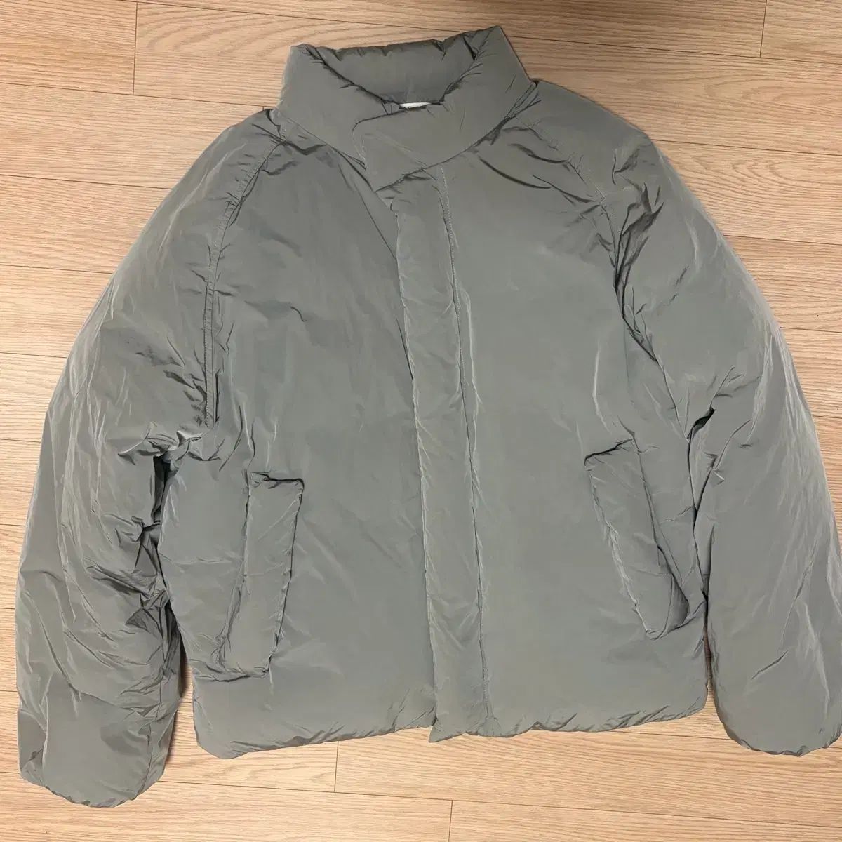 HAZZYS ヘジス グースダウン パファー ダウン グレー L