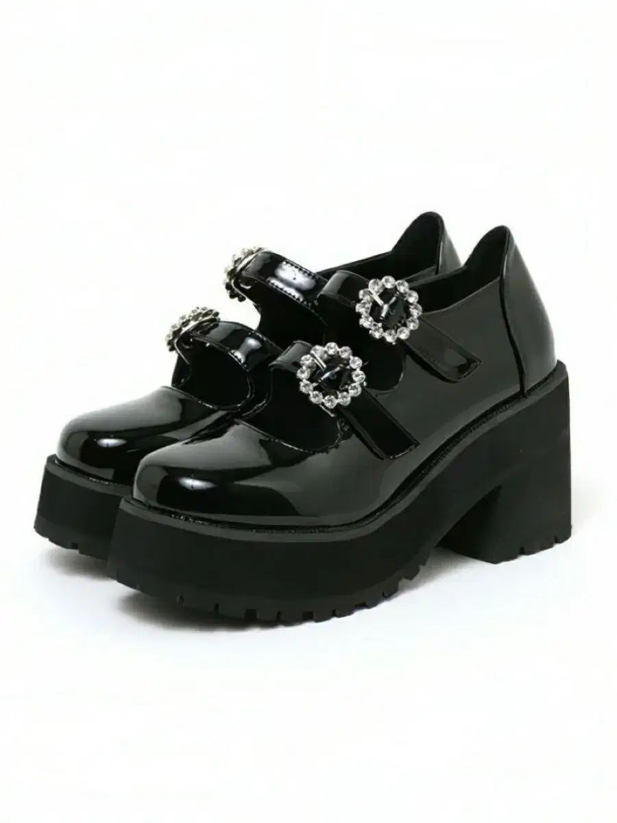 BUBBLES ローファー 量産型 地雷系 厚底 ブラック