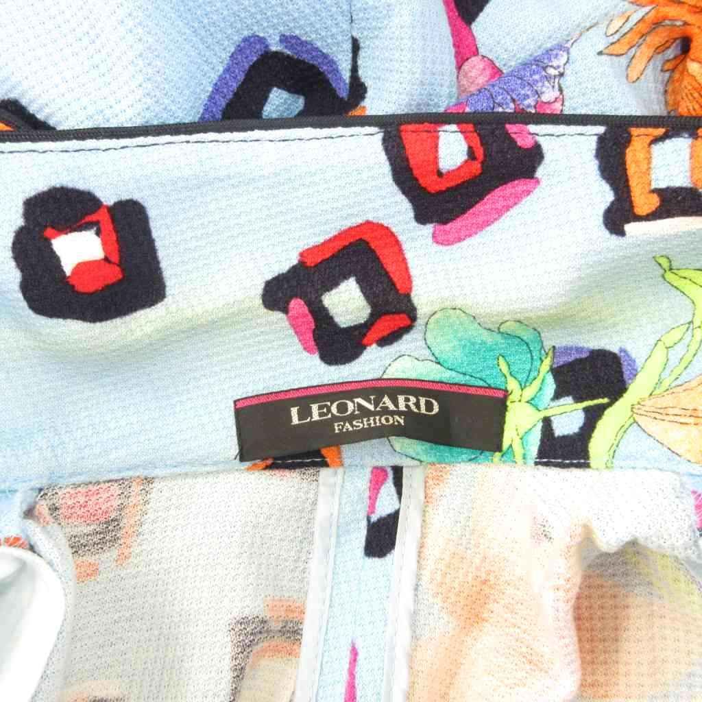 レオナール LEONARD FASHION ジャケット テーラード 花柄 ブルー 13AR