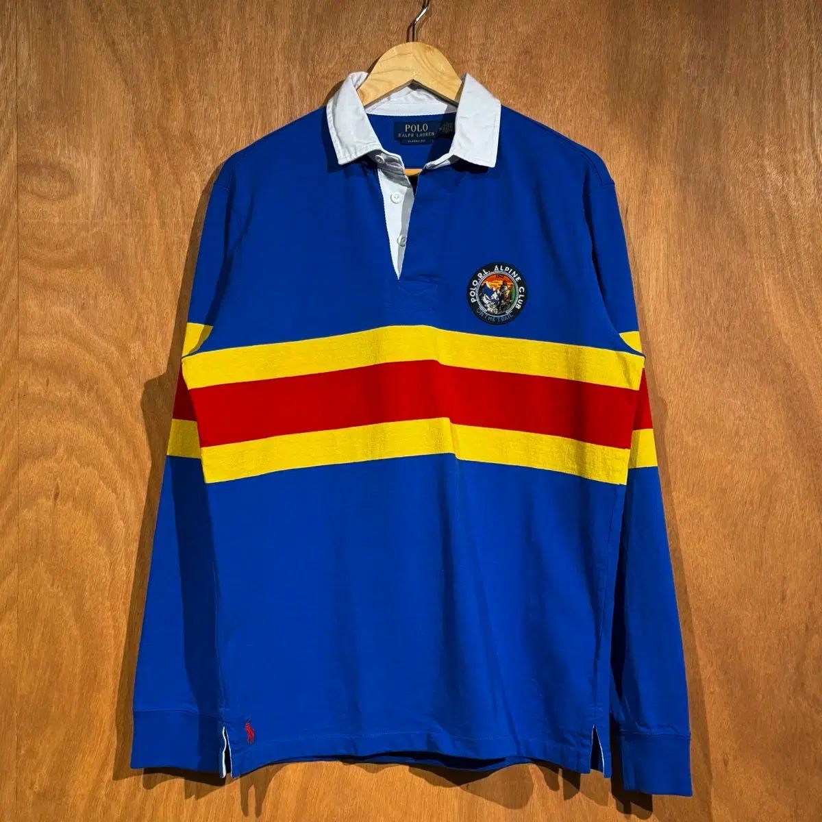 POLO RALPH LAUREN クラシックフィット アルパイン ロゴパッチ ラグビーシャツ M
