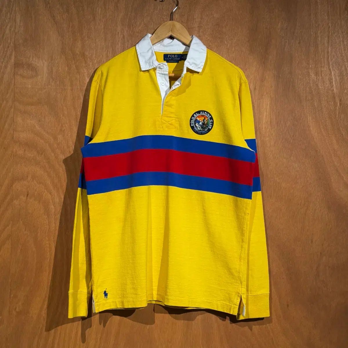 POLO RALPH LAUREN ポロラルフローレン クラシックフィット アルパイン ロゴワッペン ラグビーシャツ M