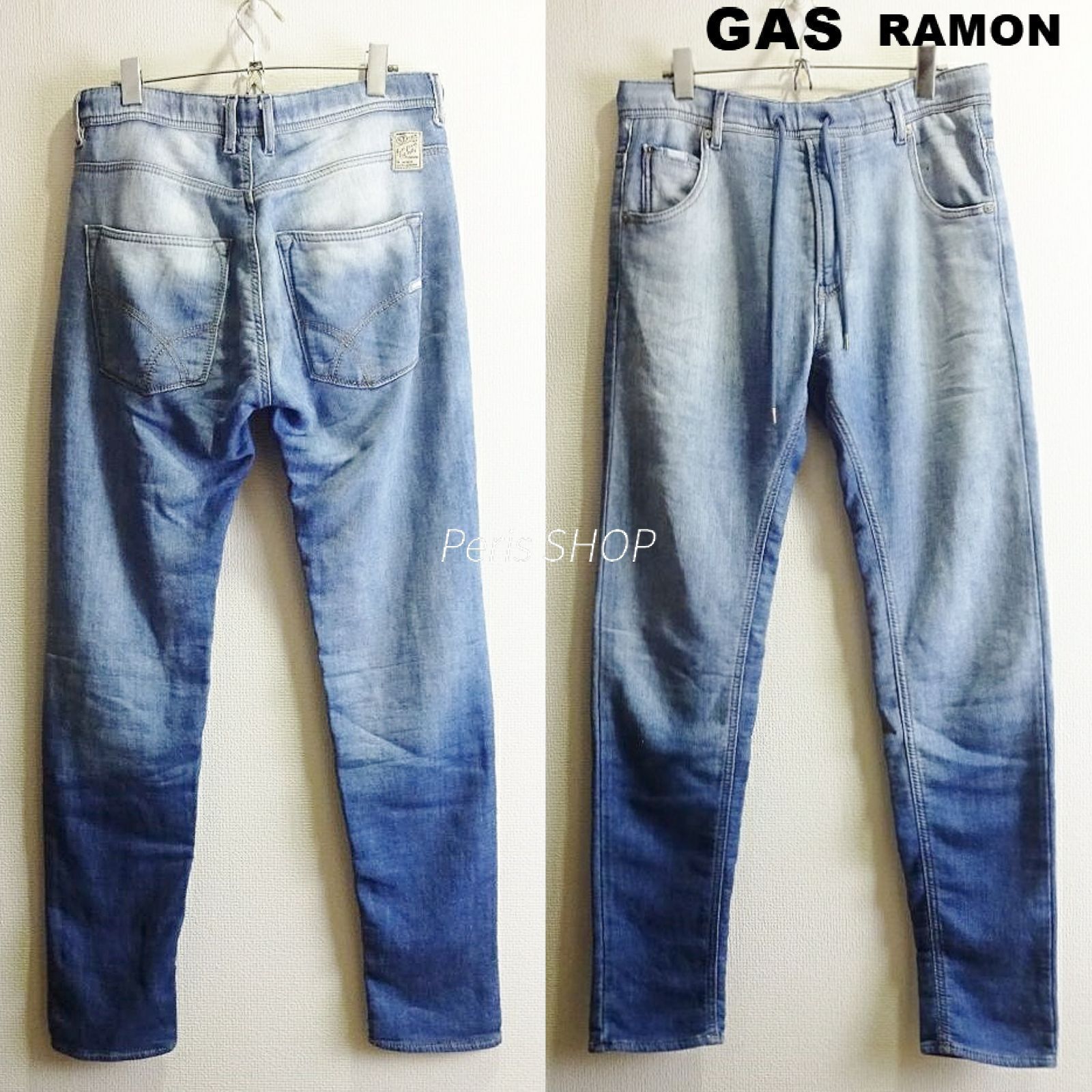 GAS ガス ジョグジーンズ RAMON メンズ M 相当 / W30 強 ストレッチ 