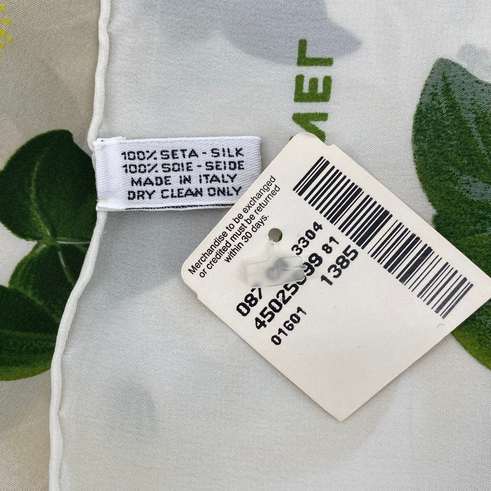 未使用品 CHANEL シャネル スカーフ 大判 シルク カメリア 花柄