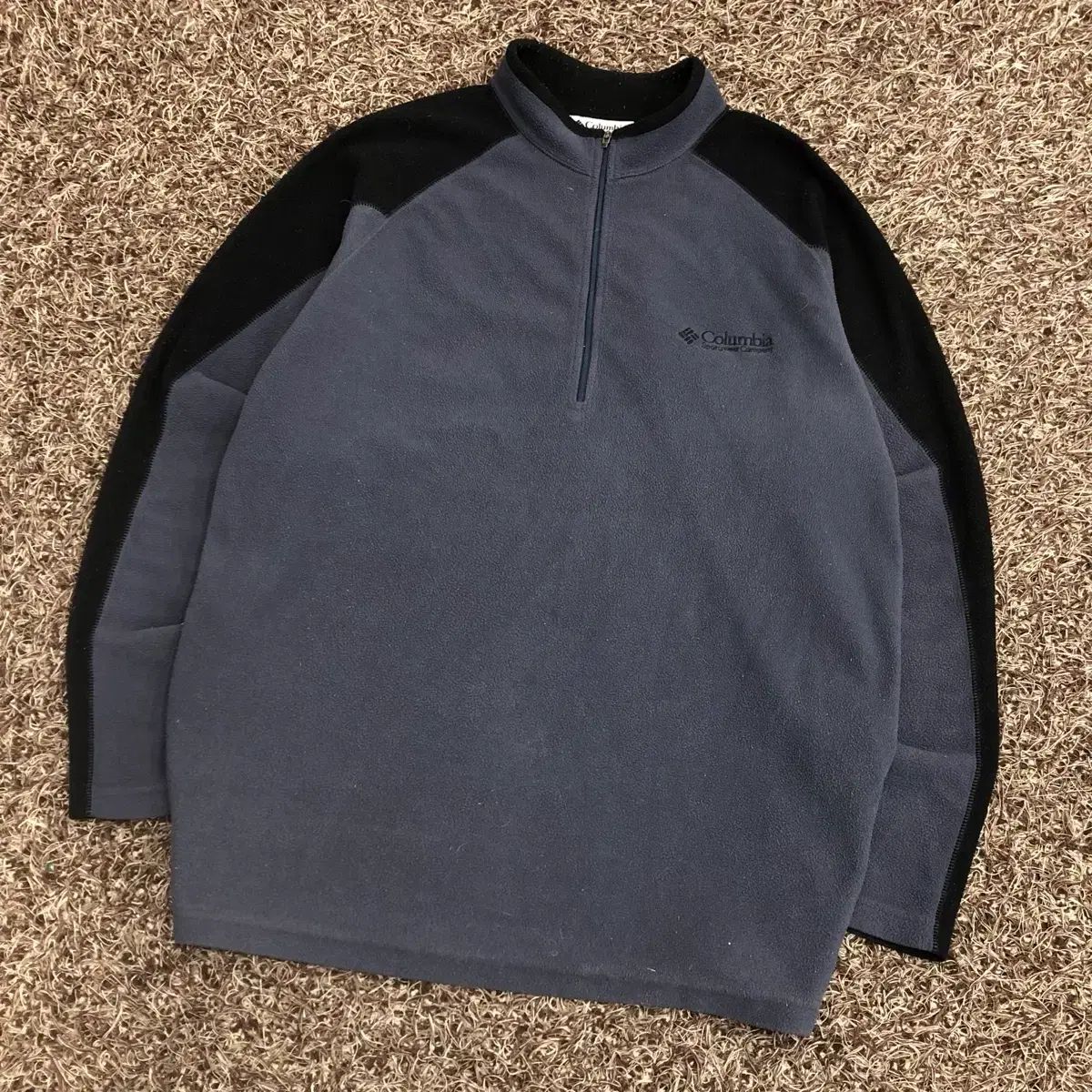 100 コロンビア フリース ハーフジップ 長袖Tシャツ