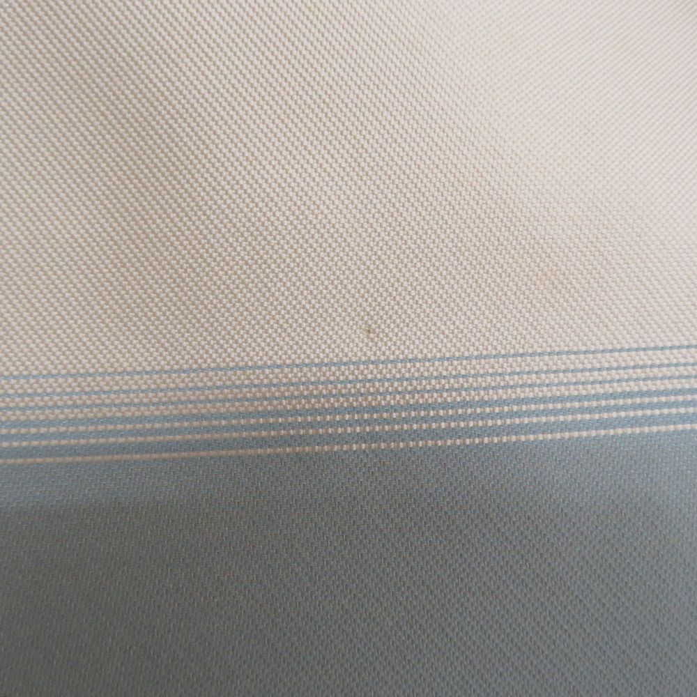 名古屋帯 オフホワイトxグレーxピンク ぼかし色 織文様 お太鼓柄 花