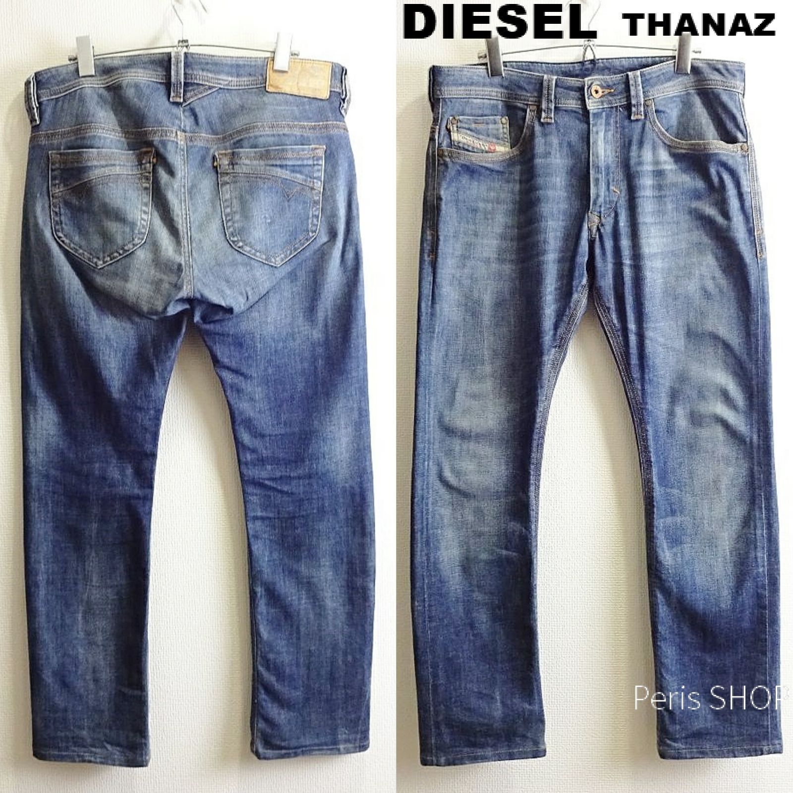 DIESEL ディーゼル THANAZ W 86 cm | 30 L スリムスキニーデニム ストレッチ インディゴ メンズ