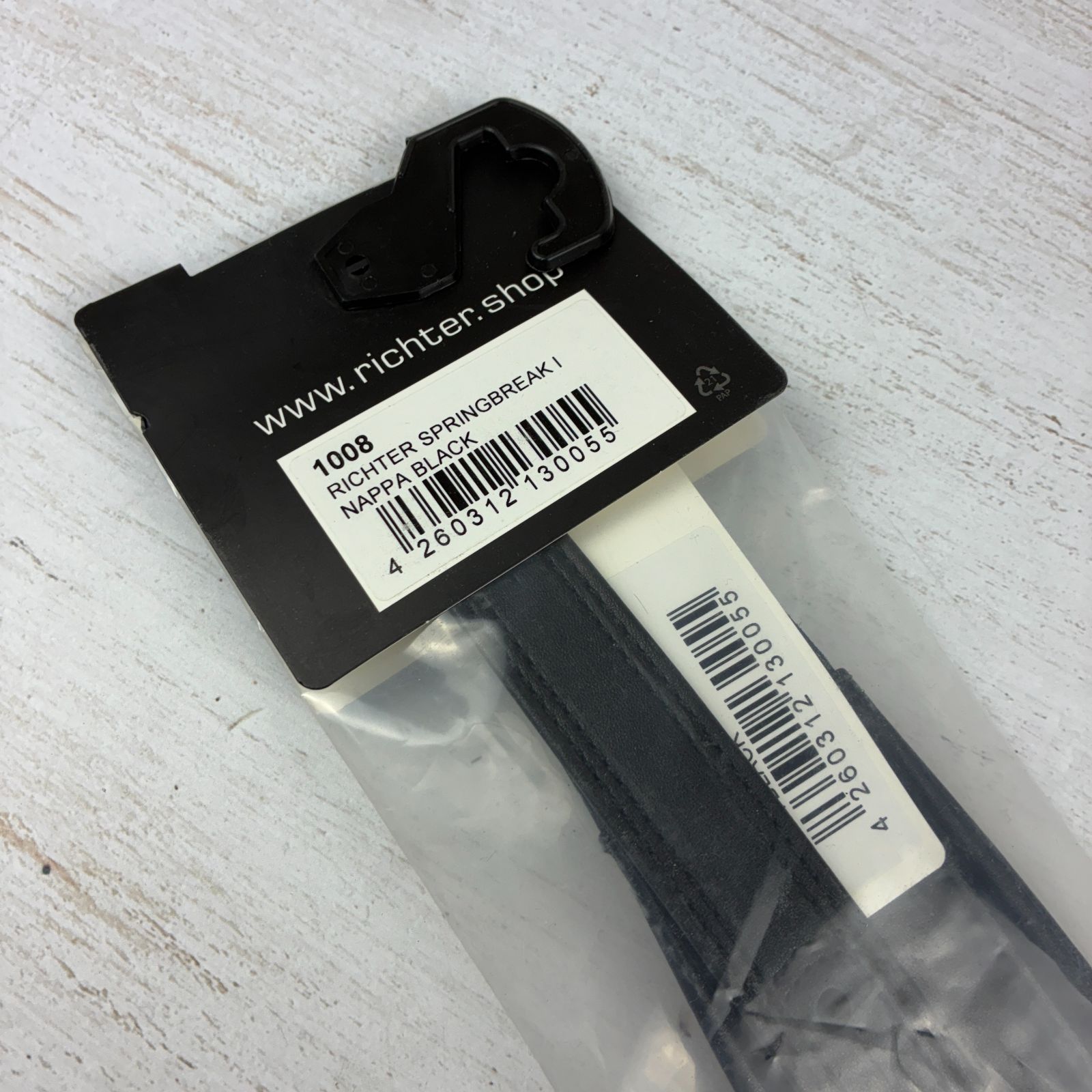  Richter Springbreak I Nappa Black ストラップ ES 1159 ストラップ ギター ベース用パーツ アクセサリー