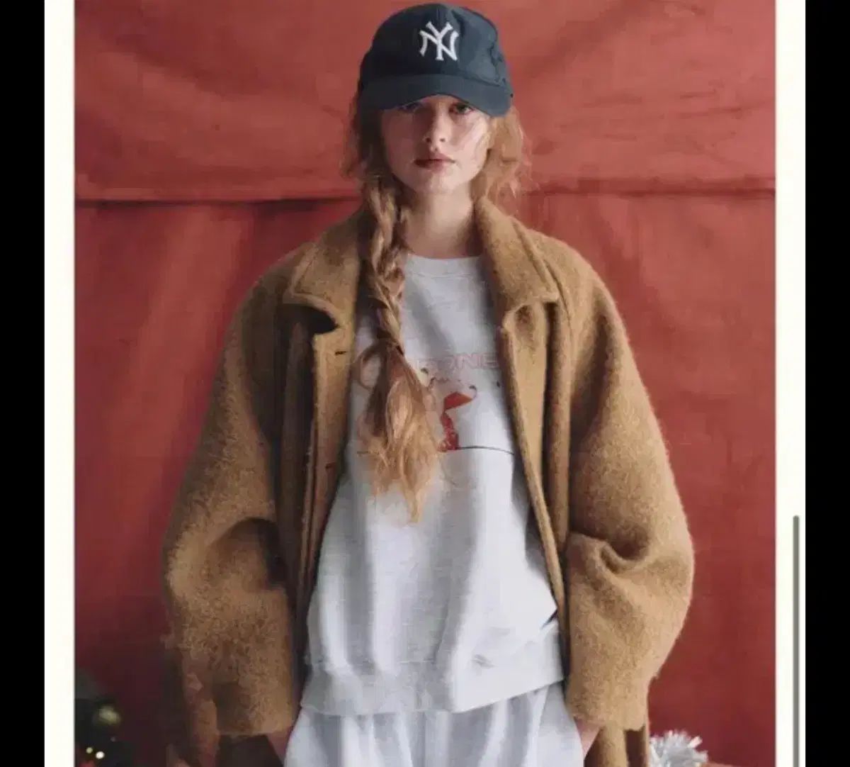 リボン빛 ski スウェットシャツ スキースウェット