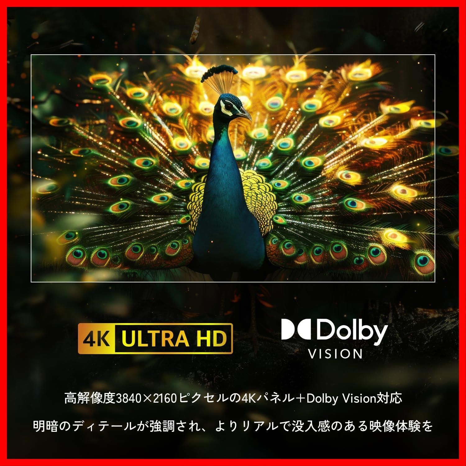  商品 Wチューナー 液晶 4 K テレビ 50インチ QRK 50 W KST ネット動画対応 山善 Dolby Vision Atmos対応 その他 文房具 事務用品