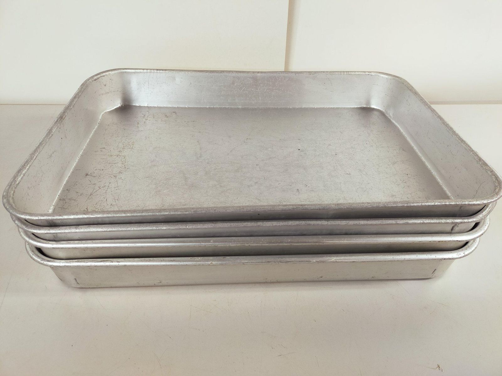 業務用| セット アルミ バット 大型 W 50×D 36×H 6 cm 給食 厨房 仕込み