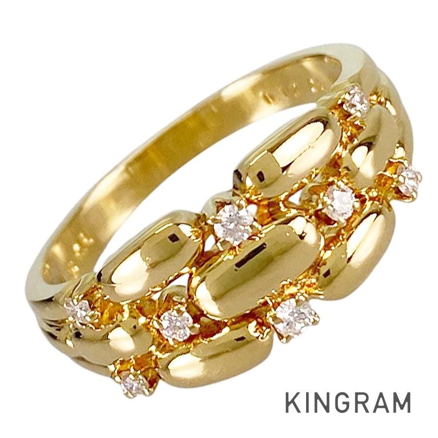 ミキモト K 18 YG ダイヤモンド 11.5号 51-52 リング sss