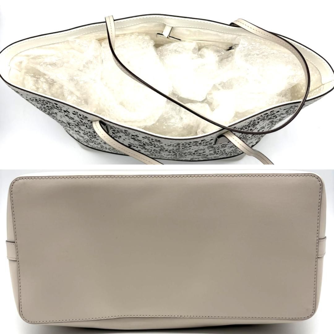 美品ポーチ付】ケイトスペード kate spade トートバッグ レザー 