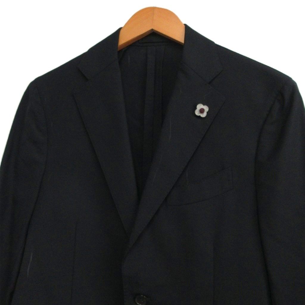 ラルディーニ LARDINI 美品 ブートニエール付き ウール テーラード