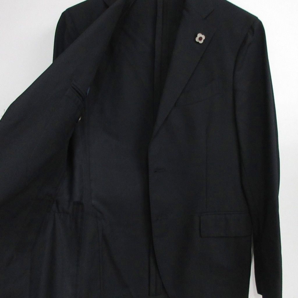 美品✨ラルディーニ ブートニエール テーラードジャケット 本切羽 段返り ウール 中古・古着通販】LARDINI (ラルディーニ) ウールストライプ テーラード