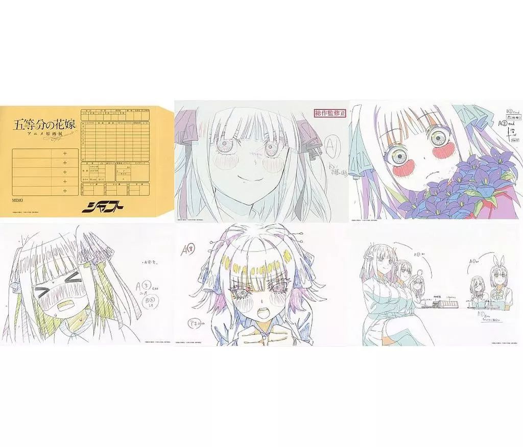 中古】原画イラストボード 五等分の花嫁展MEMORIES カット袋入り複製