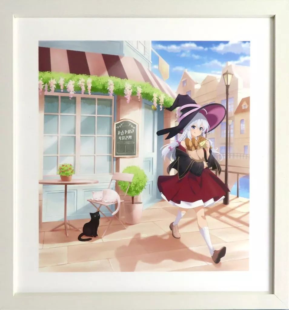 原画イラストボード 付属品付 魔女の旅々 描き下ろし複製原画 イレイナ 食べ歩き