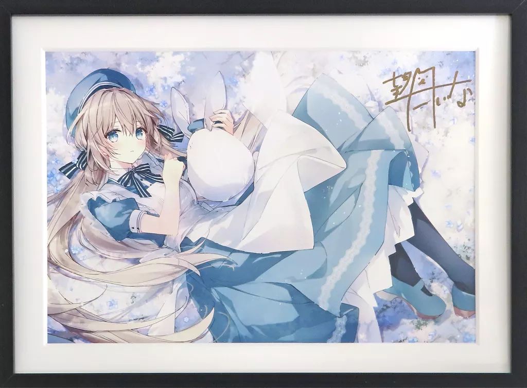 原画イラストボード 望月しいな先生直筆サイン入り X ART製 A 3 サイズジークレー 微睡み