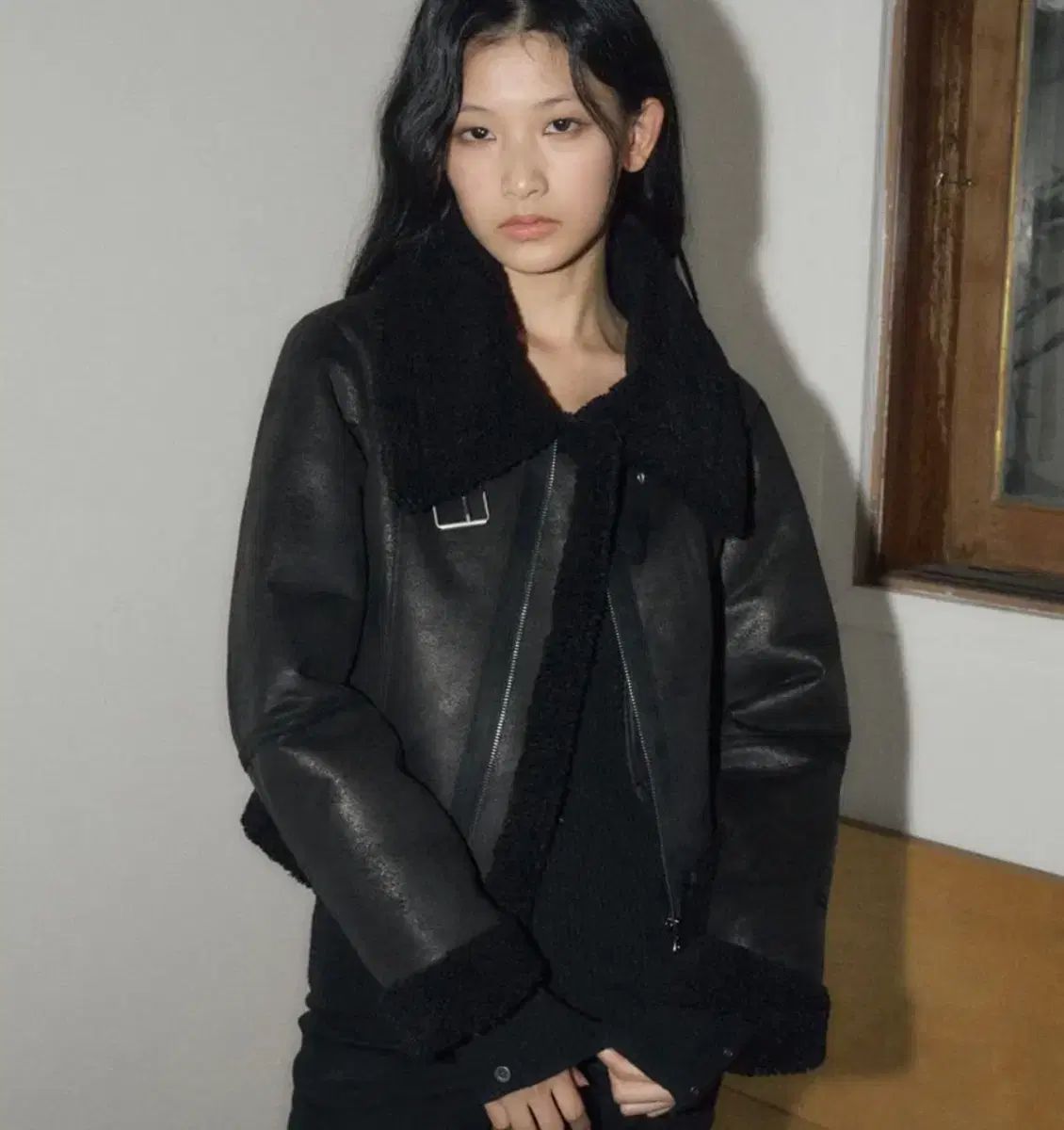 ヘレン パリ フィッテッド ムートン タグ付