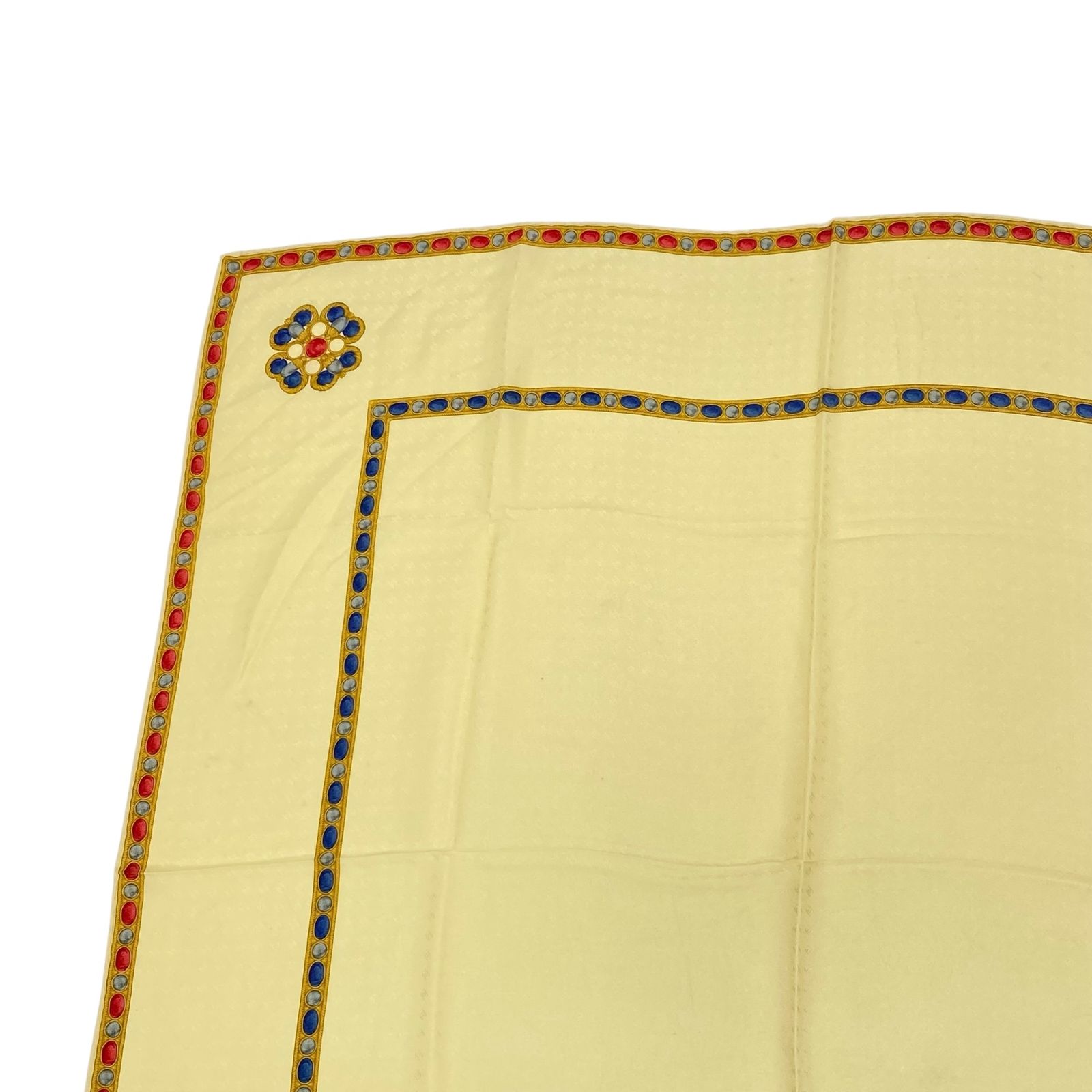 CHANEL シャネル スカーフ 大判 シルク ロゴ ココマーク イエロー