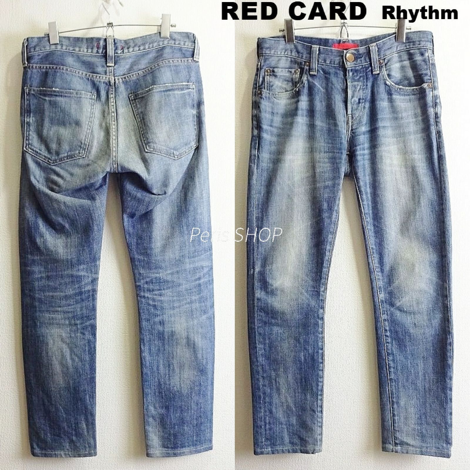 RED CARD レッドカード Rhythm W 80 cm | 29 M 26878 スリムテーパードデニム ストレッチ リズム メンズ インディゴ 日本製