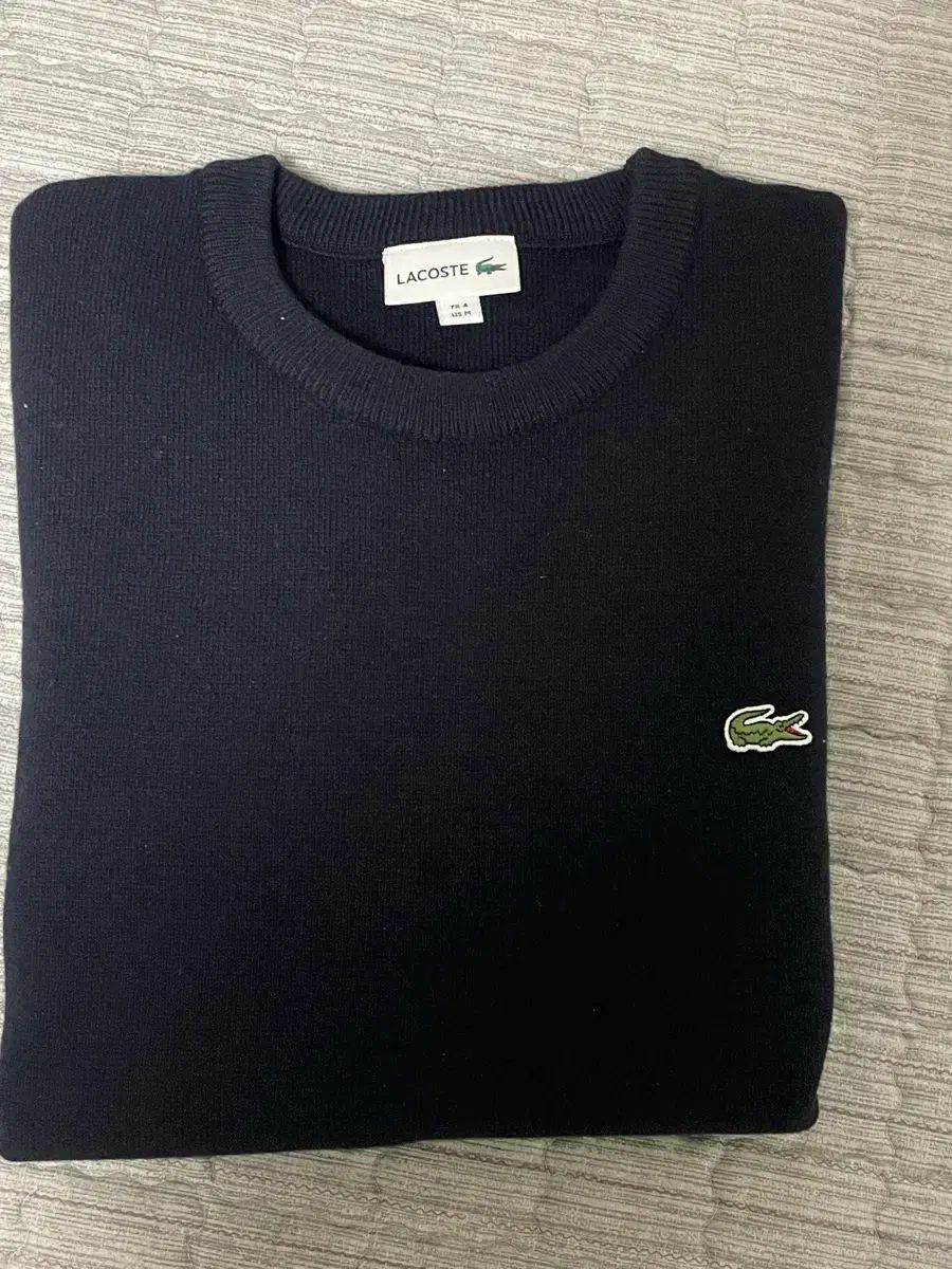 ラコステ ニット AH 396 E-53 サイズ 4 ネイビー