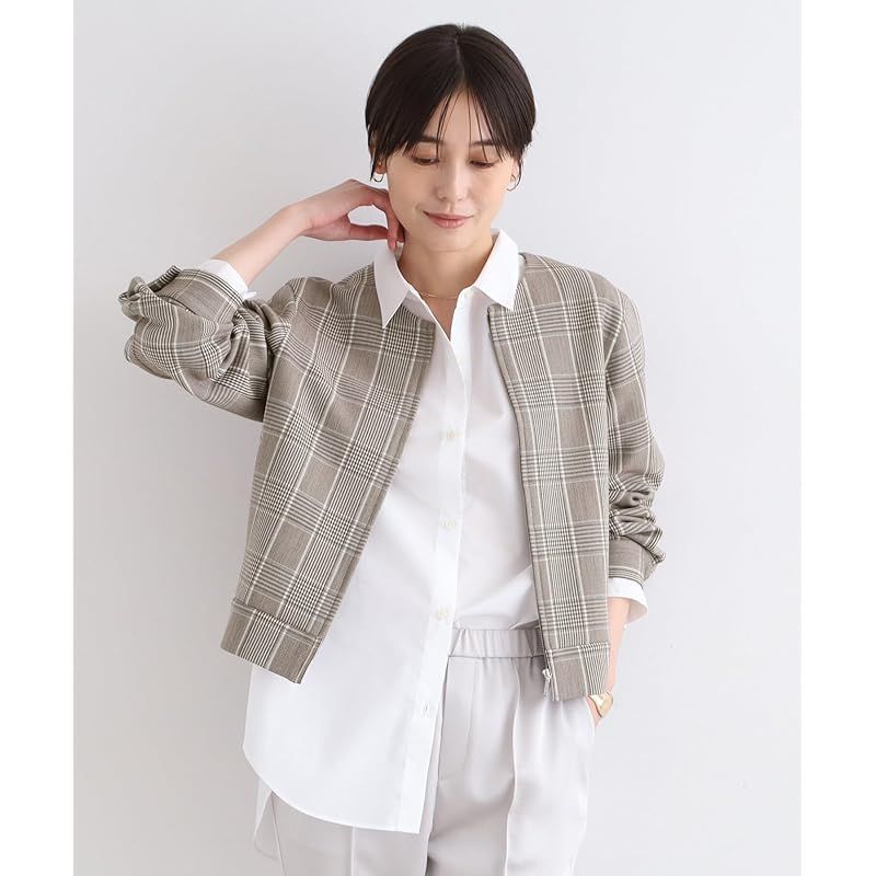 洗える|UVケア グレンチェック柄リバーブルゾン