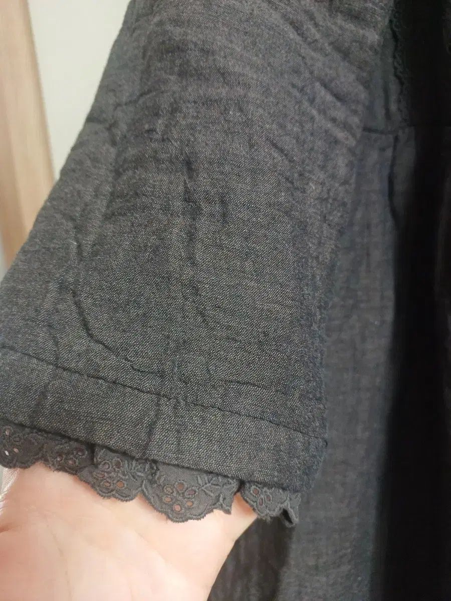 レイヤードキルティングロング丈ワンピース