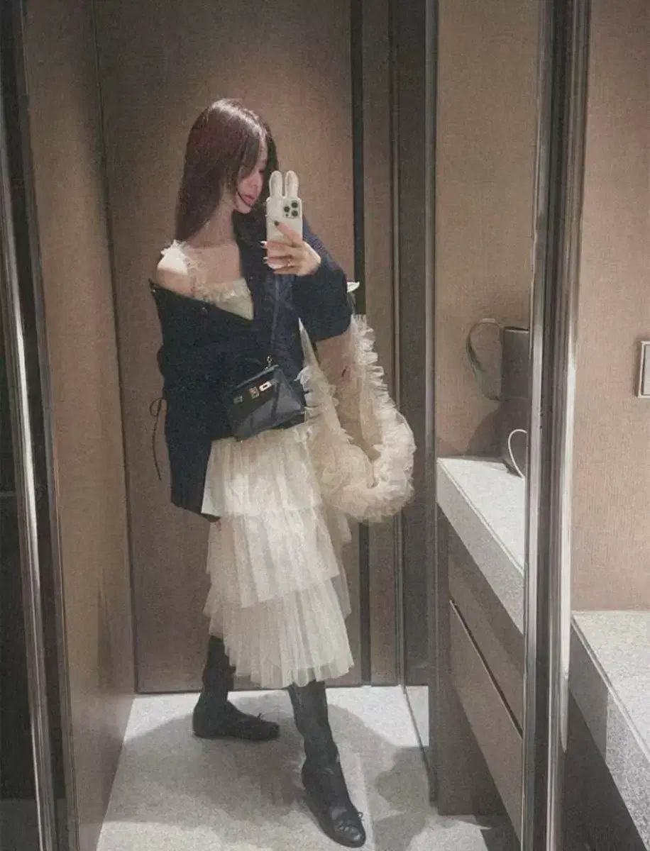 チュール ロングドレス