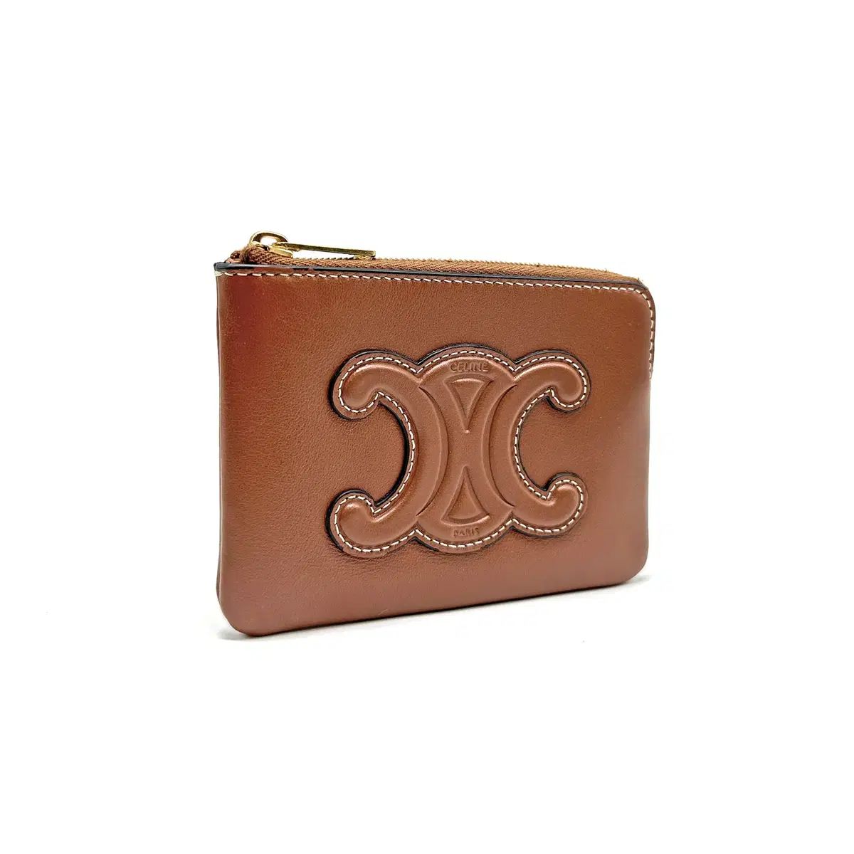 セリーヌ 퀴르 トリオンフ コイン パース タン