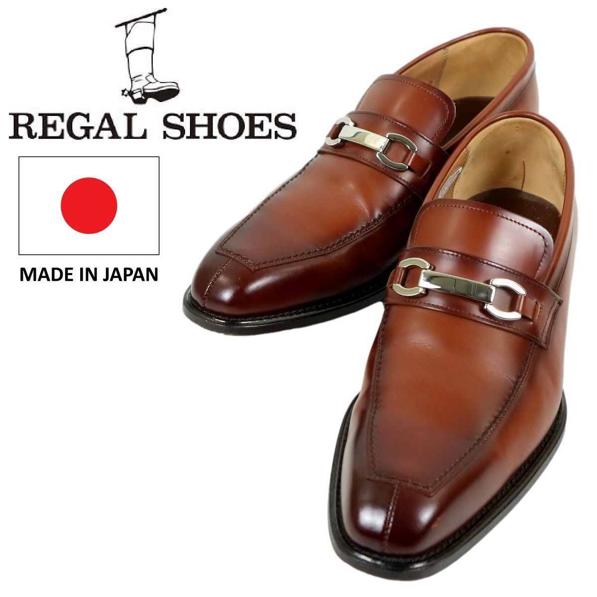 S 3654 日本製 REGAL リーガル ローファー レザーシューズ ビジネスシューズ ガンチーニ オールレザー サイズ25㎝