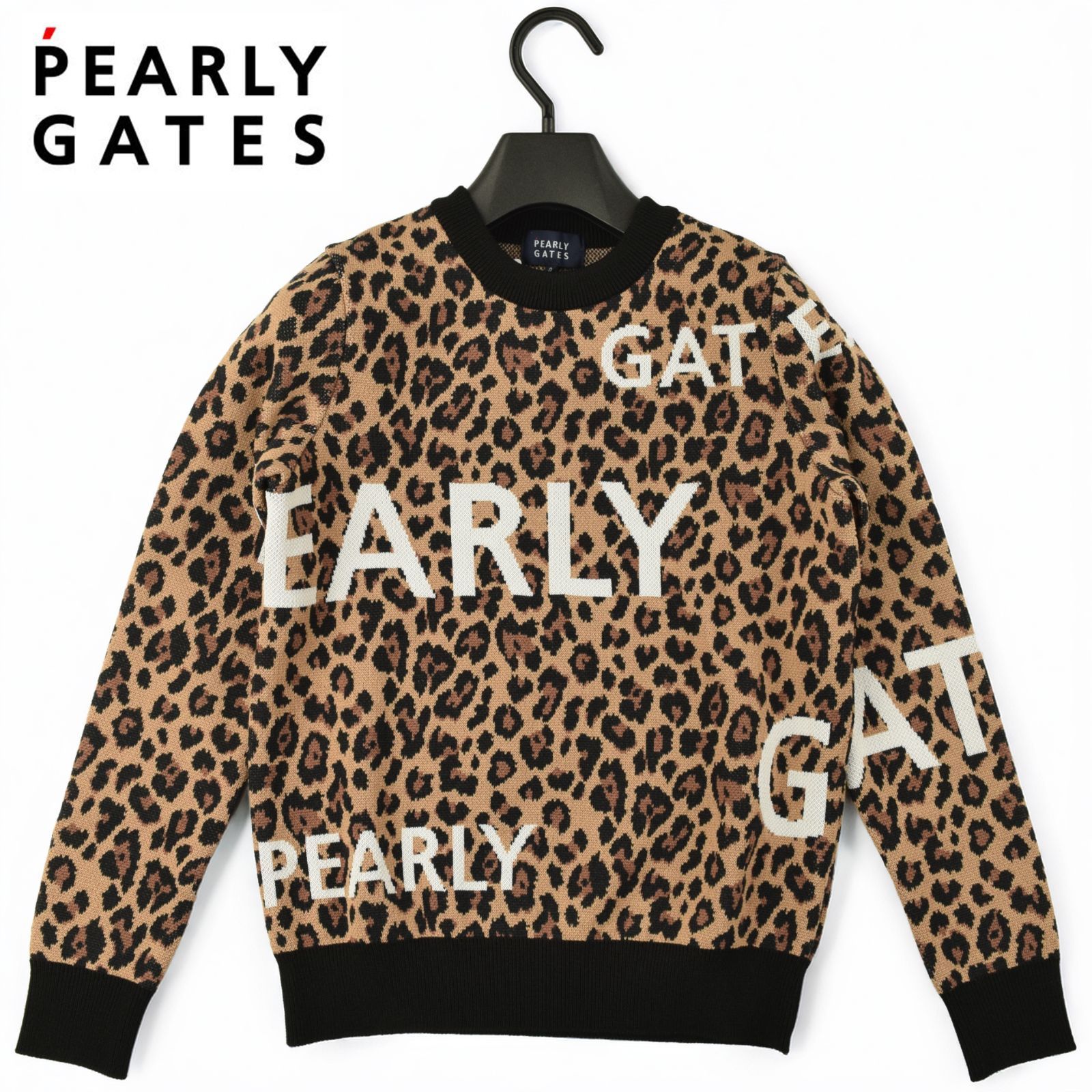 サイズ：0・S・新品】パーリーゲイツ 日本製 レオパード柄