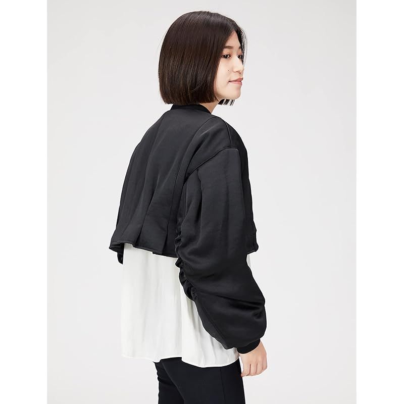 セルフォード 中綿ショートブルゾン レディース BLK