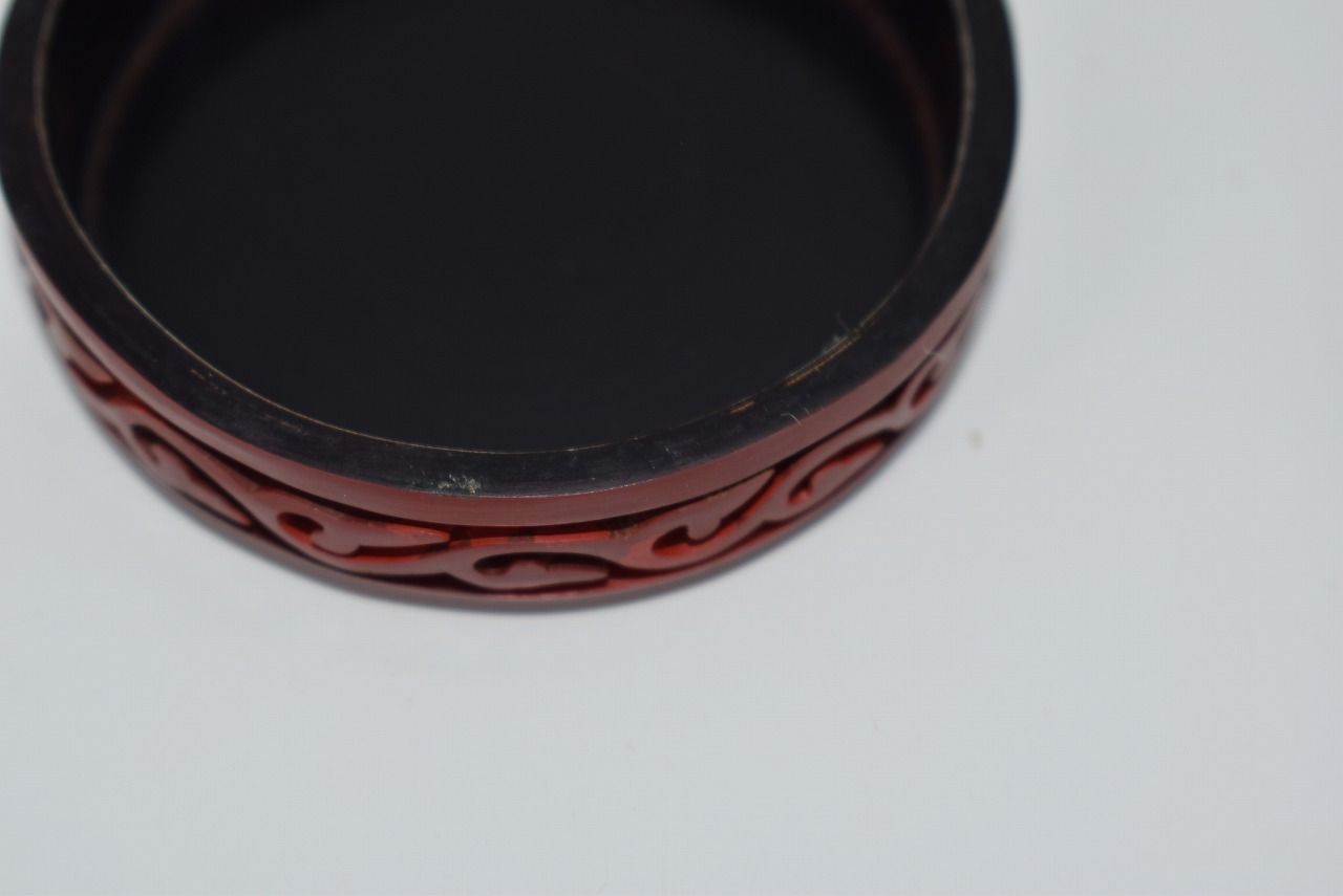 茶道具 堆朱 牡丹紋 香合 茶道 06-9404 - メルカリ