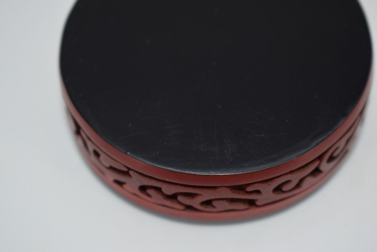 茶道具 堆朱 牡丹紋 香合 茶道 06-9404 - メルカリ