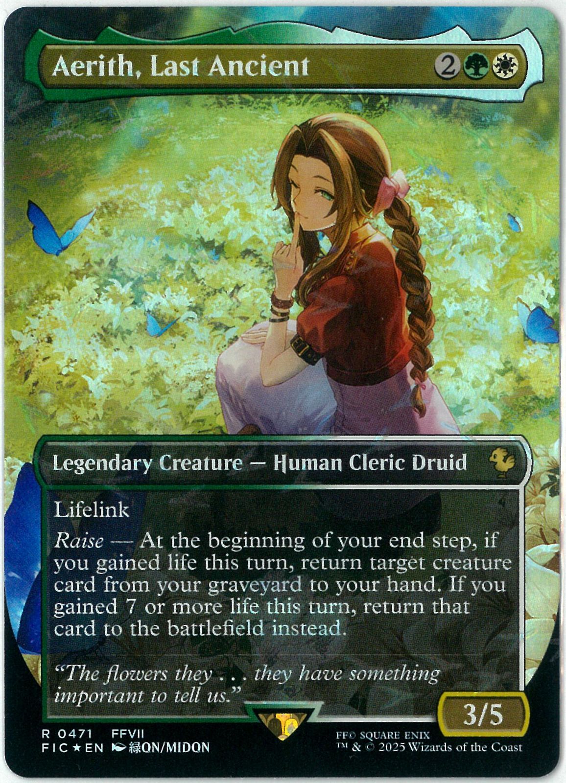 チョコボトラックFOIL/MTG/英語版/最後の古代種エアリス/Aerith, Last