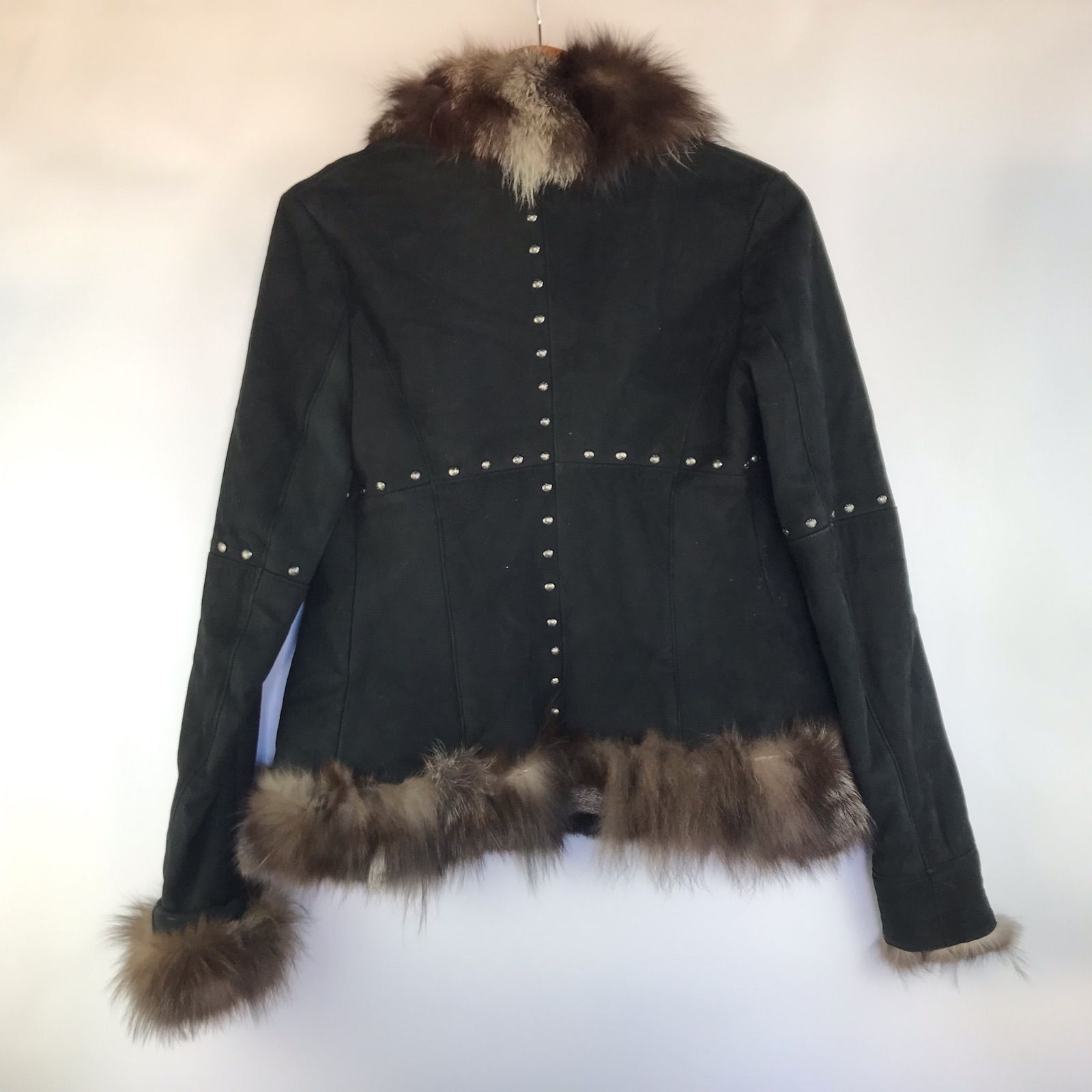 Re.Verofonna ラビットファー ムートンコート レディース 38 ブラック