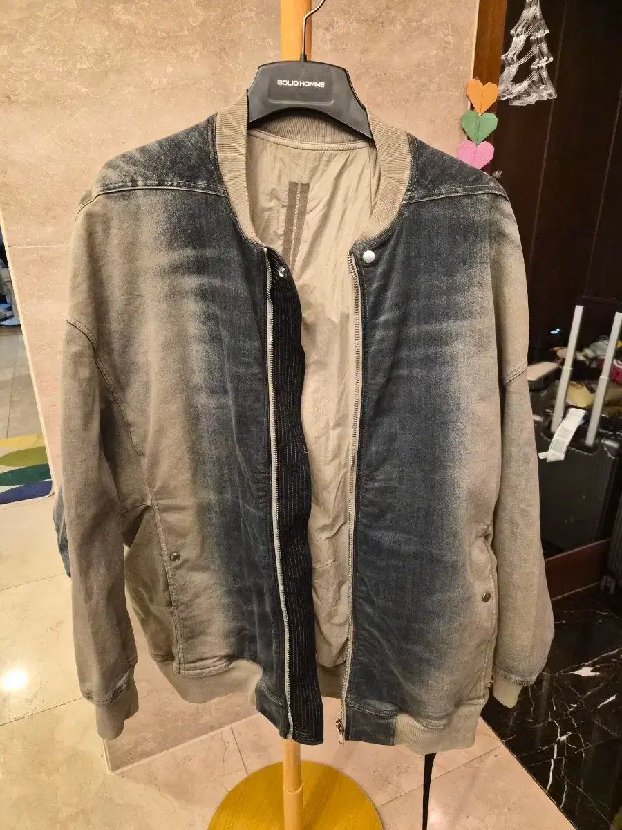 L RICK OWENS リックオウエンス ウォッシュデニム ブルゾン