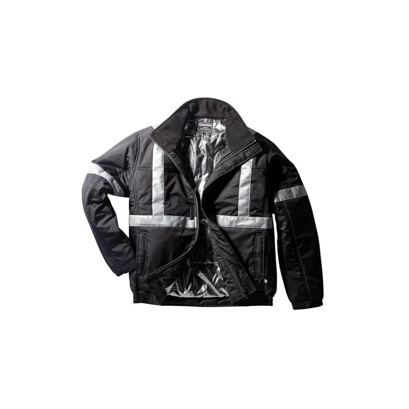 KURODARUMA 防寒ジャンパー(反射テープ) 秋冬用 ブラック 54373 49 L