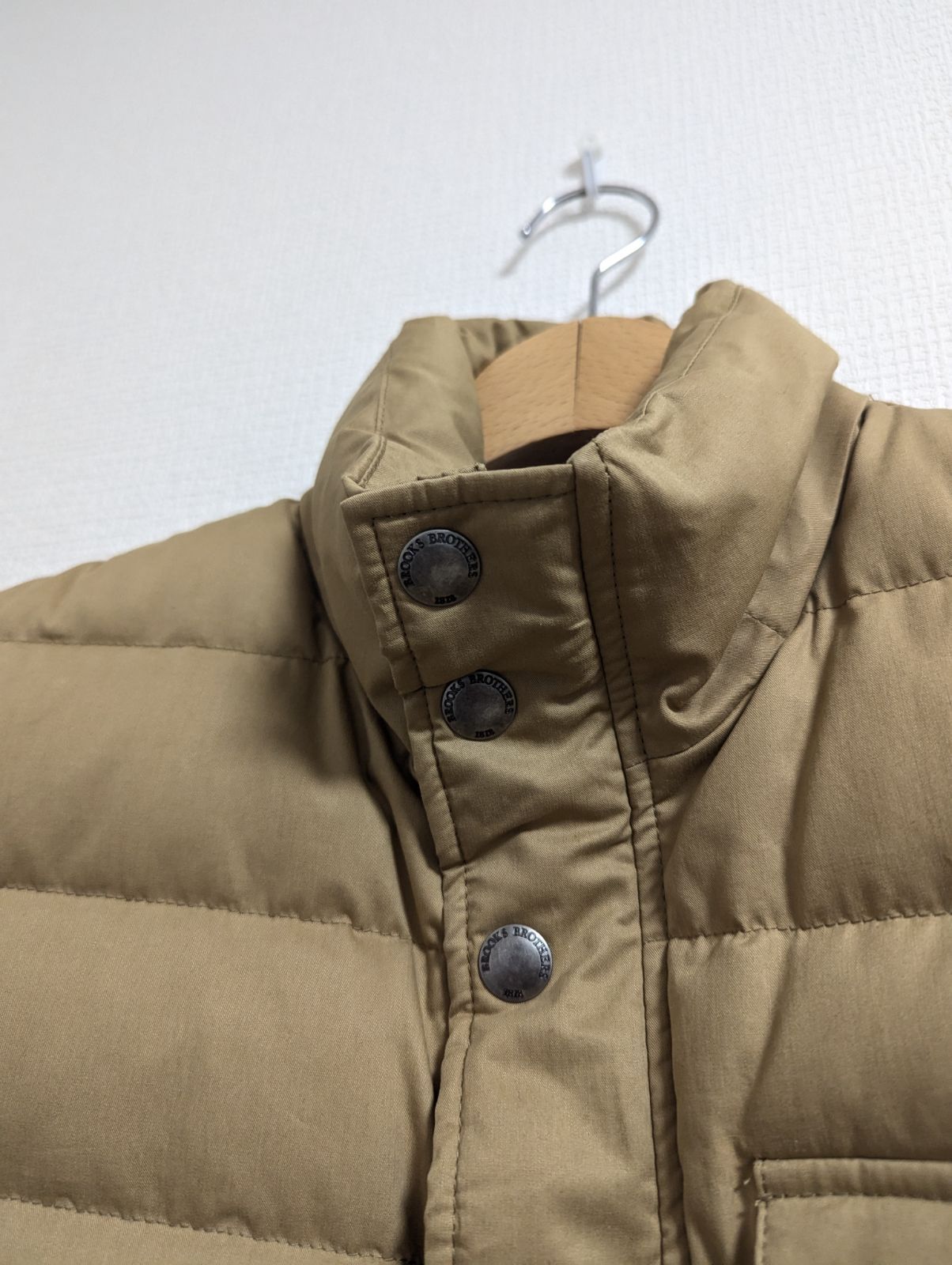 美品 Brooks Brothers ブルックスブラザーズ ダウンベスト ベージュ