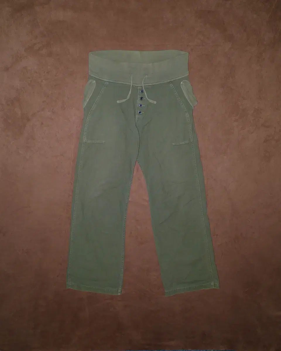 KAPITAL 밴딩 ワイド コットン パンツ