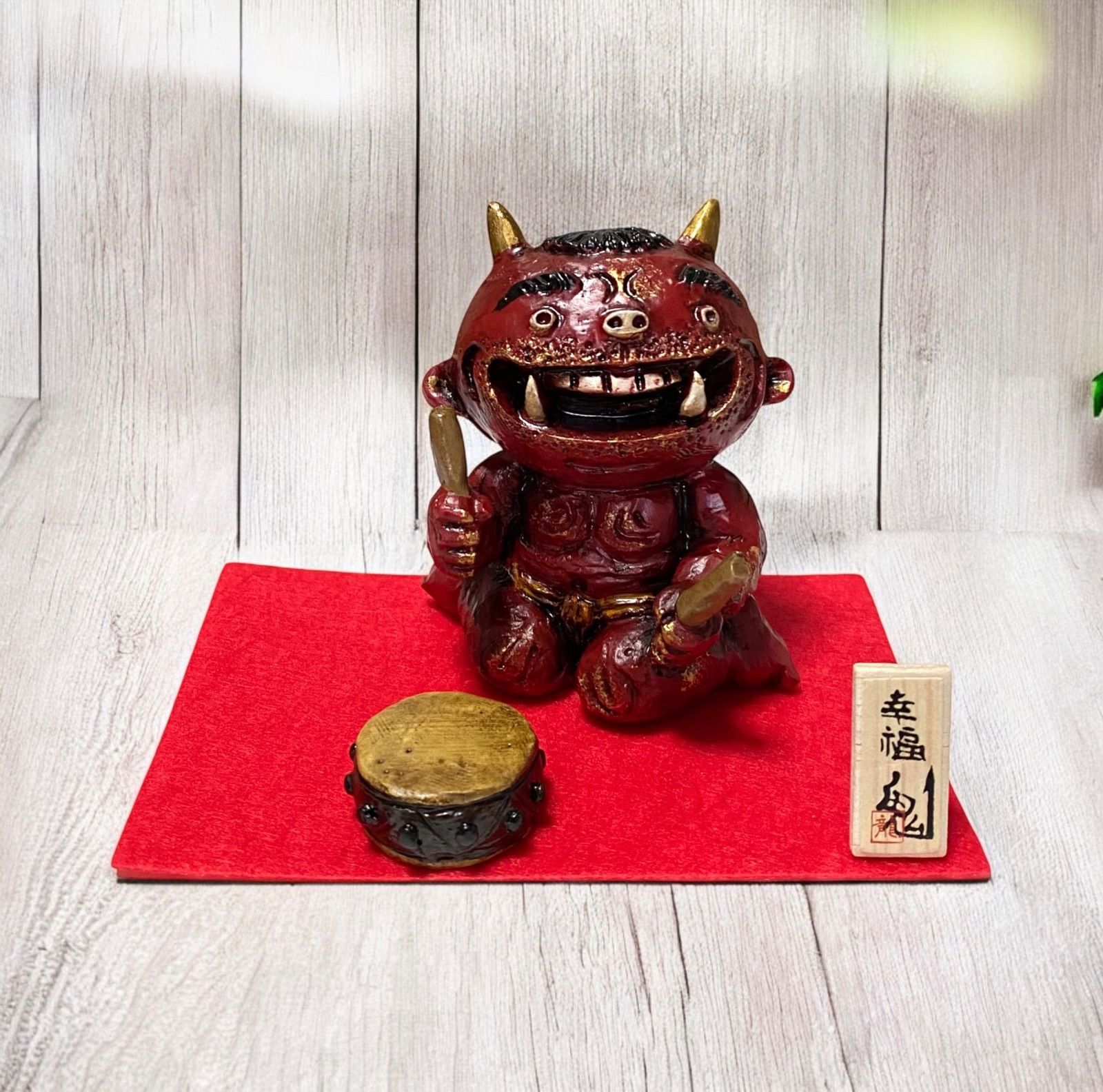 節分 赤鬼 : 鬼がいっぱい幸福鬼 魔除け厄除け - 置物 メルカリ オニの置物