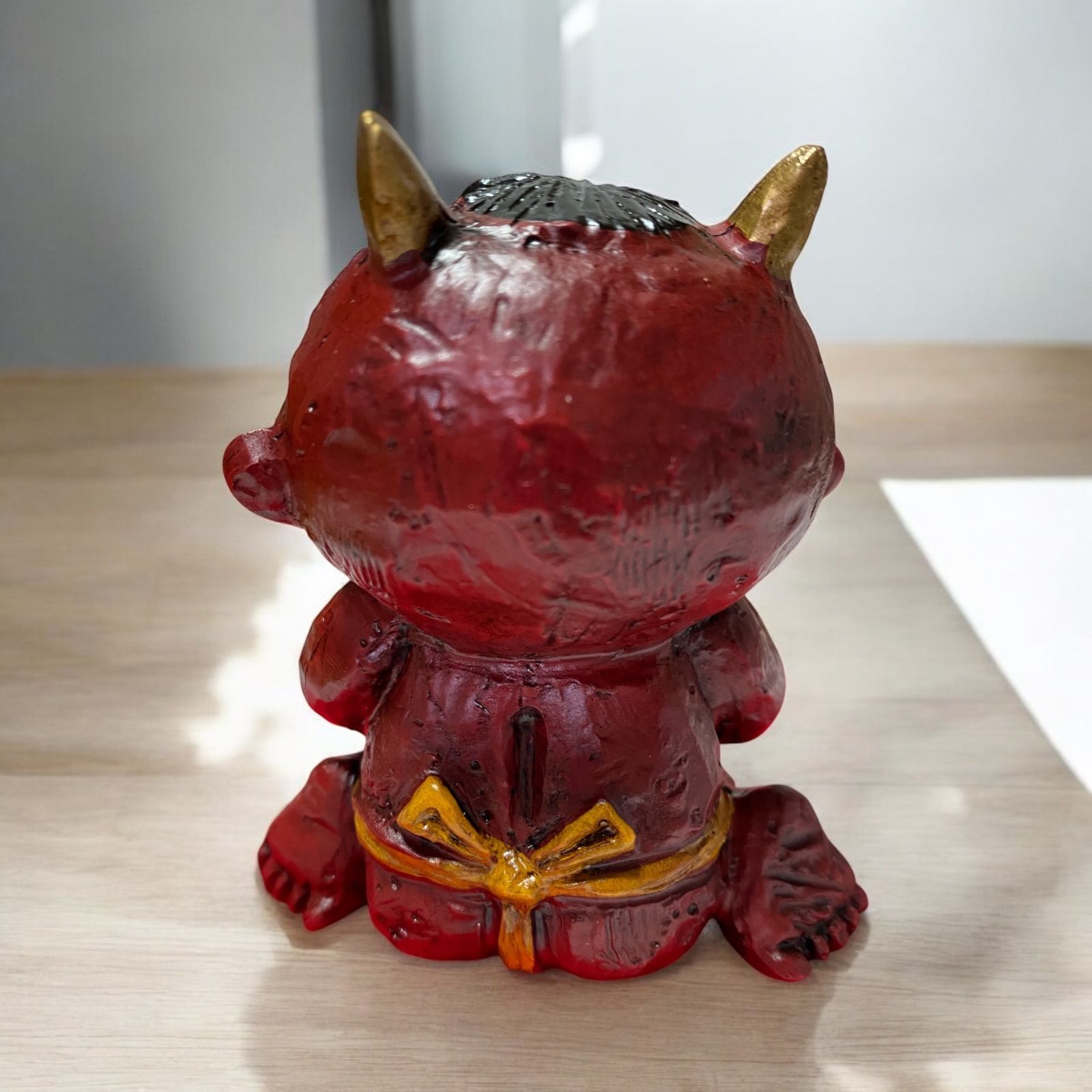 赤鬼 【太鼓】幸福鬼 節分 魔除け・厄除け オニの置物 - メルカリ