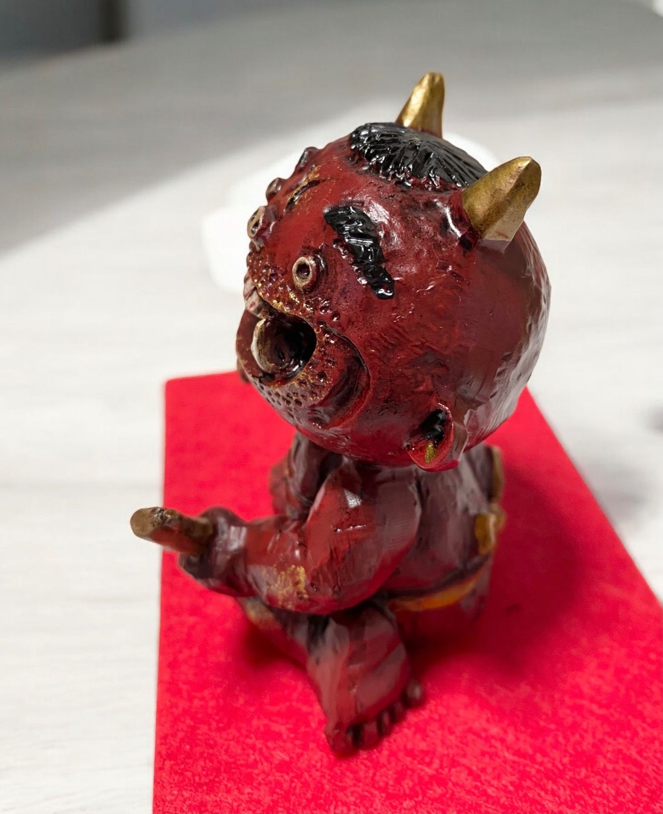 節分 赤鬼 : 鬼がいっぱい幸福鬼 魔除け厄除け - 置物 メルカリ オニの置物