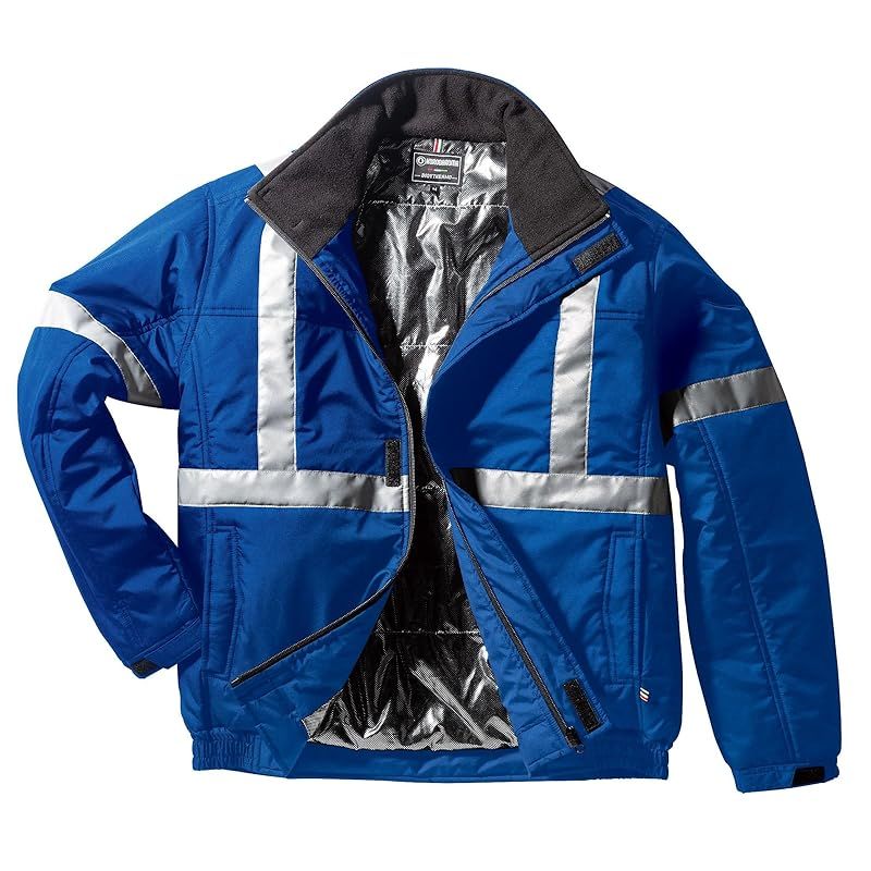 防寒ジャンパー 反射テープ 秋冬用 ブルー 54373 10 LL 0