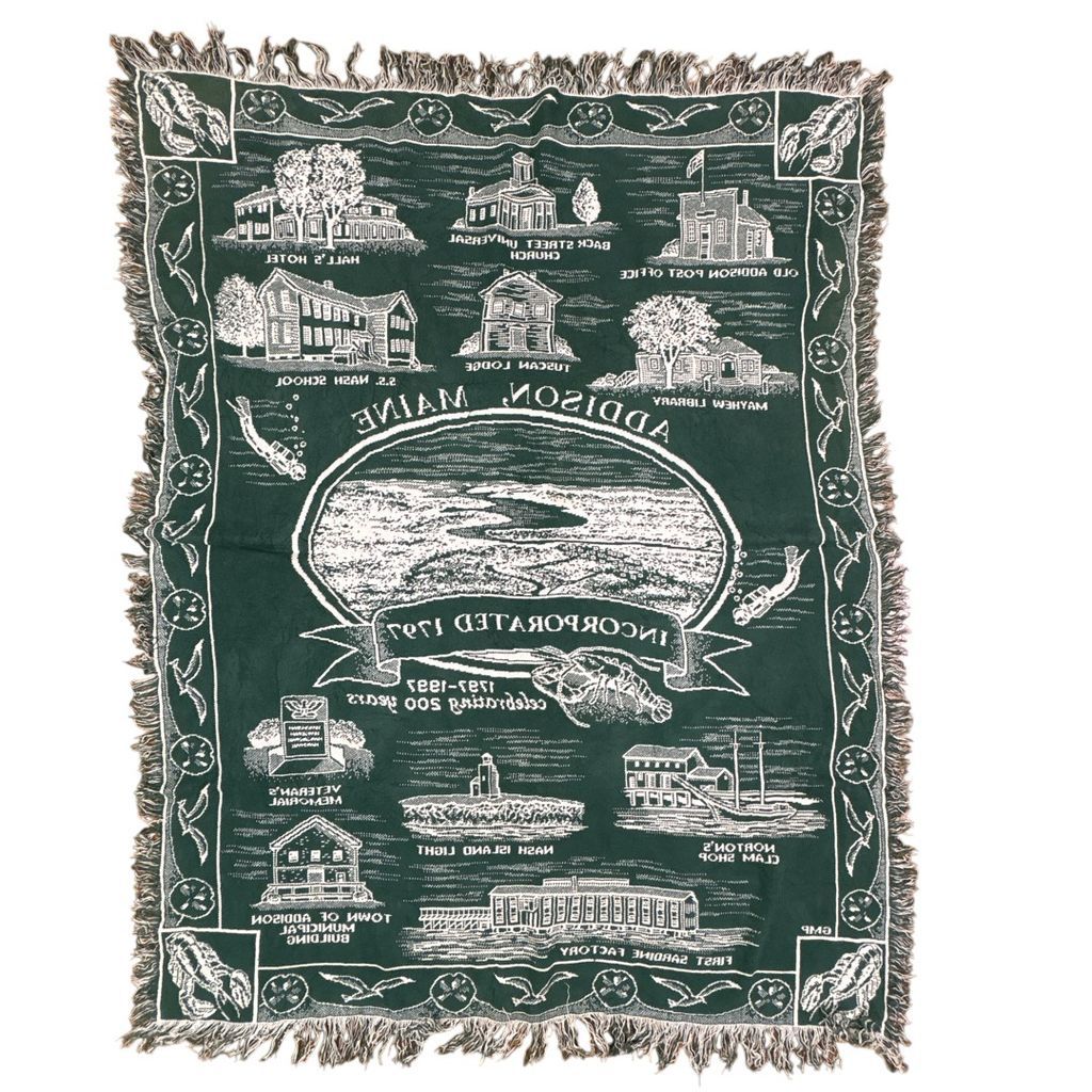 vintageラグ ブランケット マルチカバー タペストリー 名所 90s 90年代