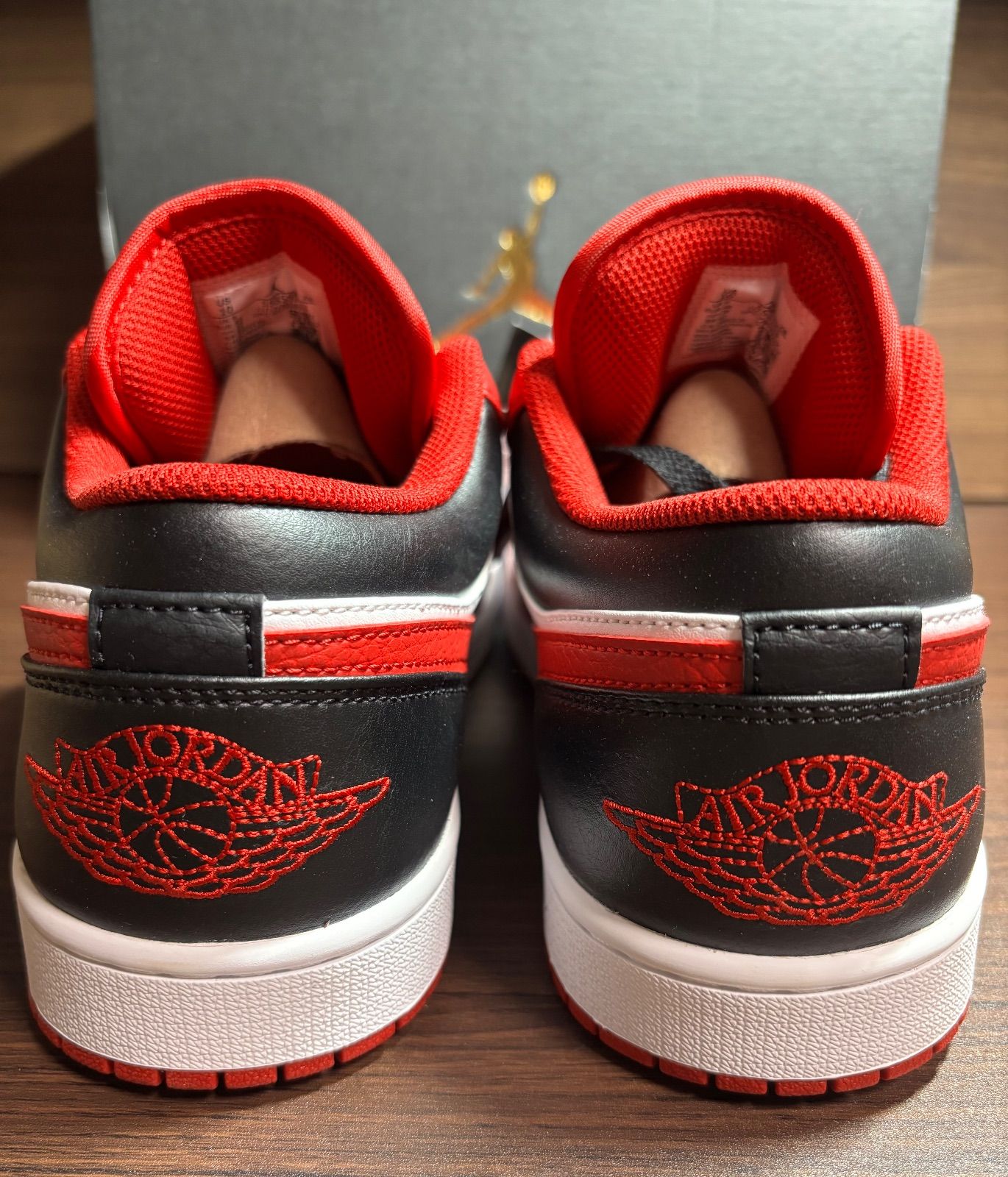 ナイキ エアジョーダン1 ロー ホワイト|ジムレッド|ブラック ♥ size 28.0㎝