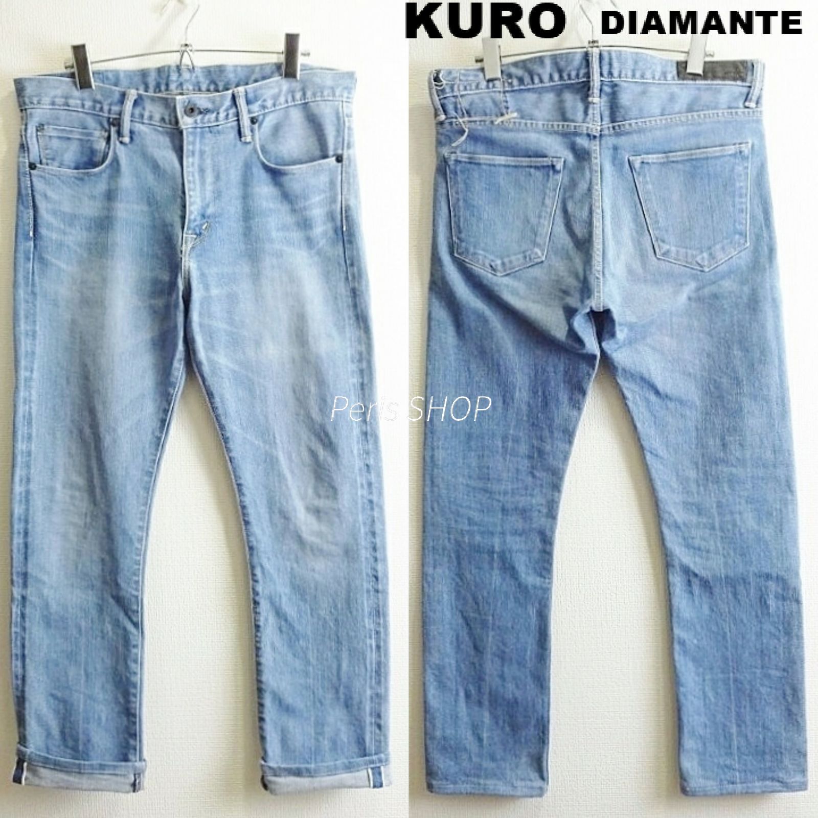 KURO クロ W 84 cm | 30 M スリムテーパードデニム ストレッチ 赤耳 セルビッジ インディゴ メンズ 日本製