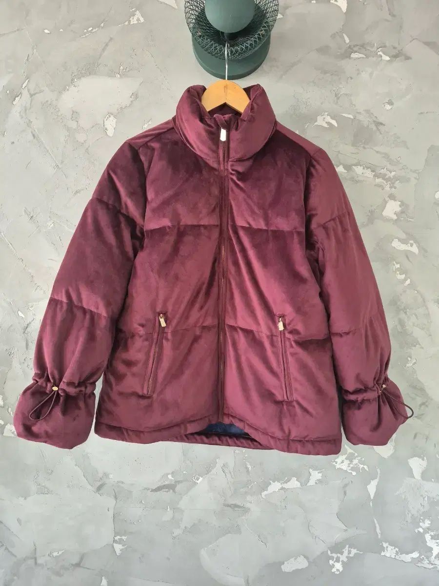 A-D ツアーベルベット ダウン アウター バーガンディ 95