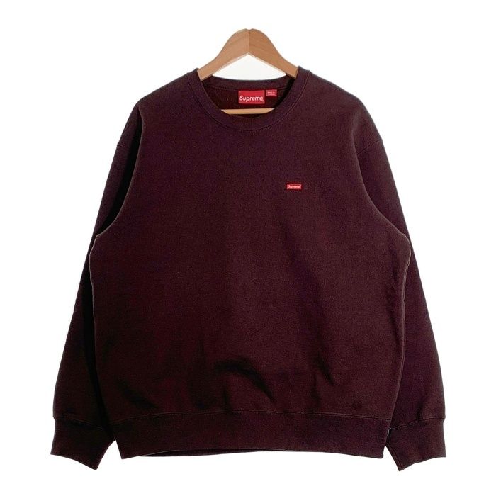 SUPREME シュプリーム 22 AW Small Box Logo Crewneck Sweatshirt スモールボックスロゴ クルーネックスウェットトレーナー ブラウン Size M