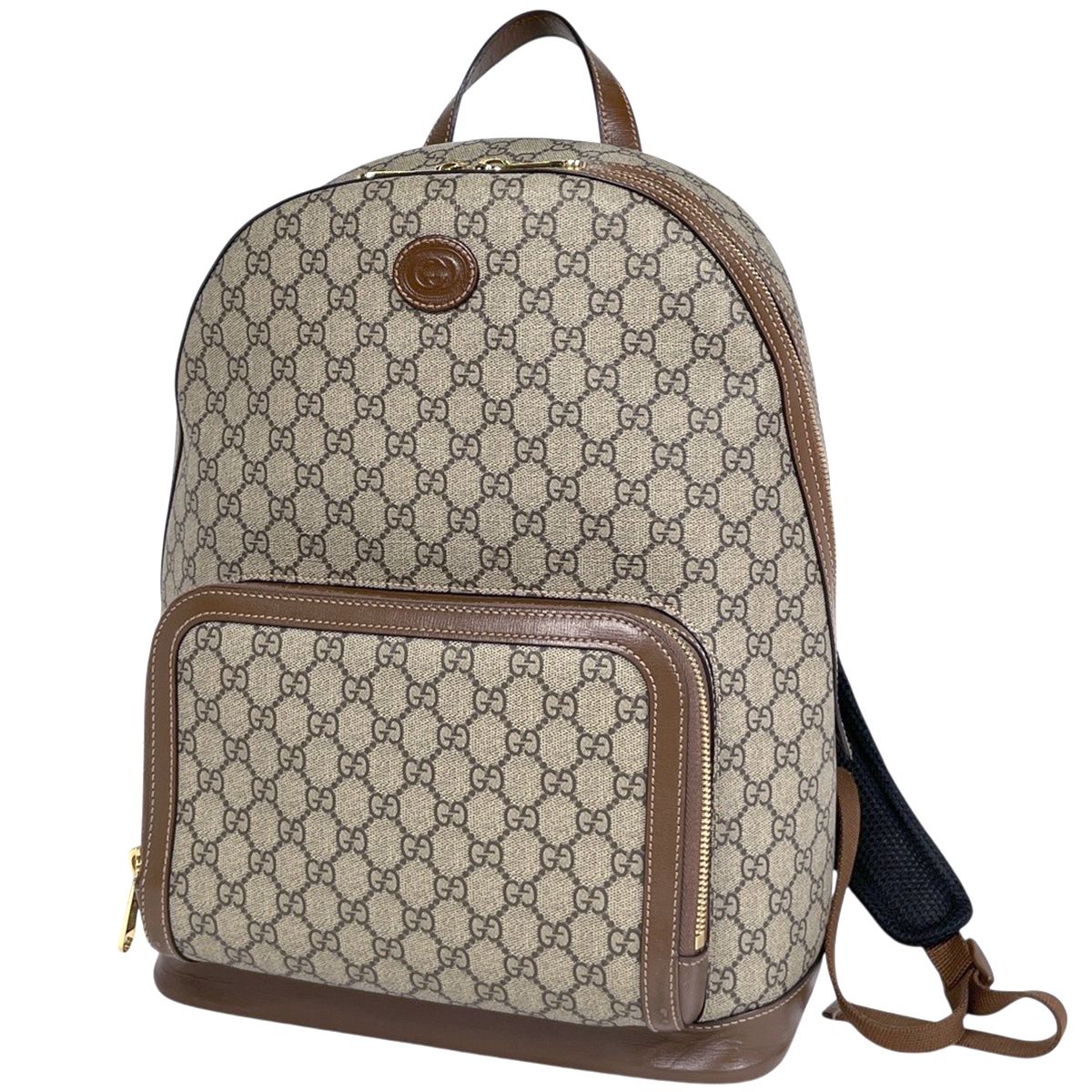 グッチ GUCCI GG柄 リュックサック バックパック デイパック GGスプリーム リュック コーティングキャンバス ベージュ ブラウン 704017 レディース